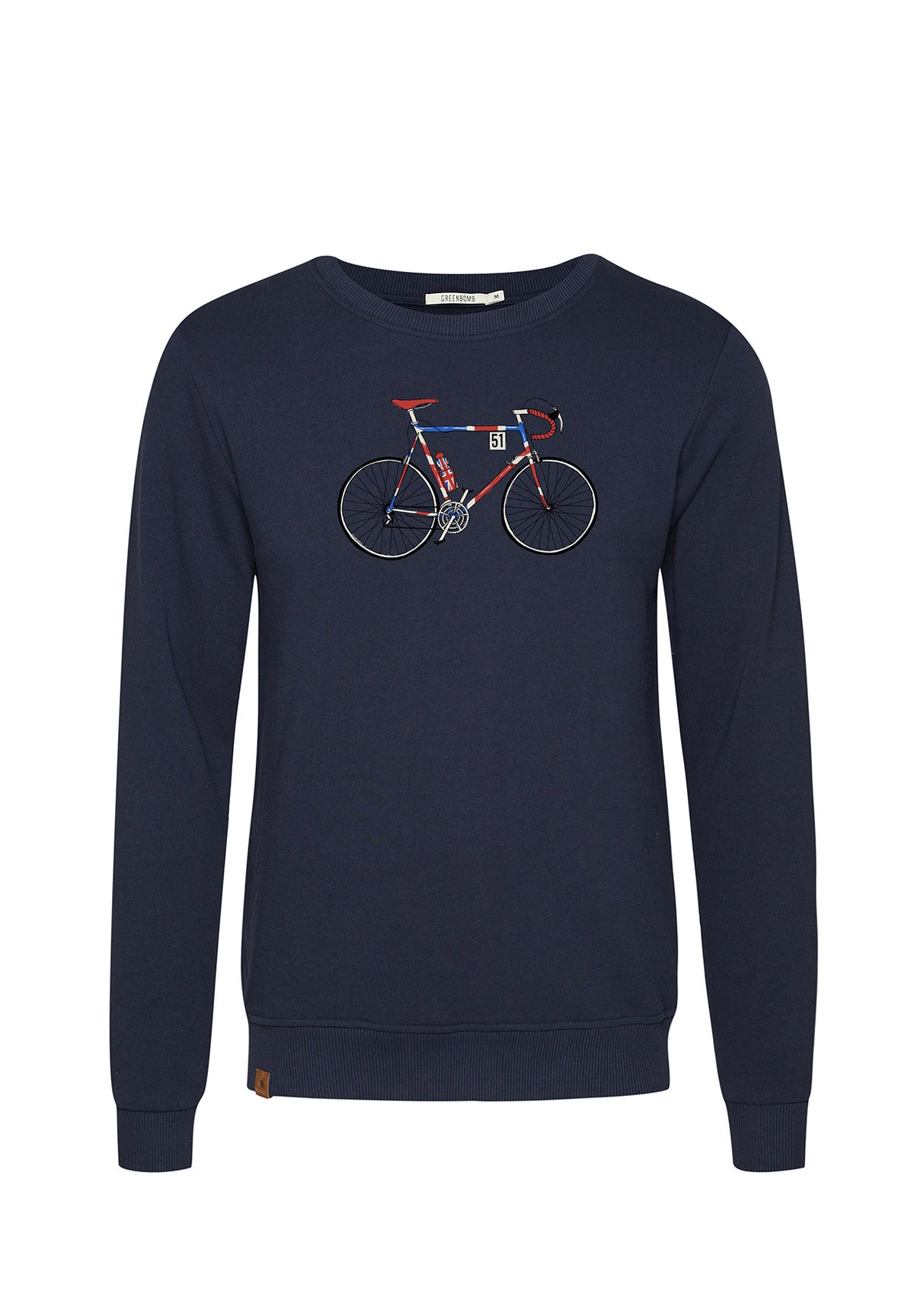 Navy: Gemütliches Sweatshirt aus Bio-Baumwolle für Herren [8807]
