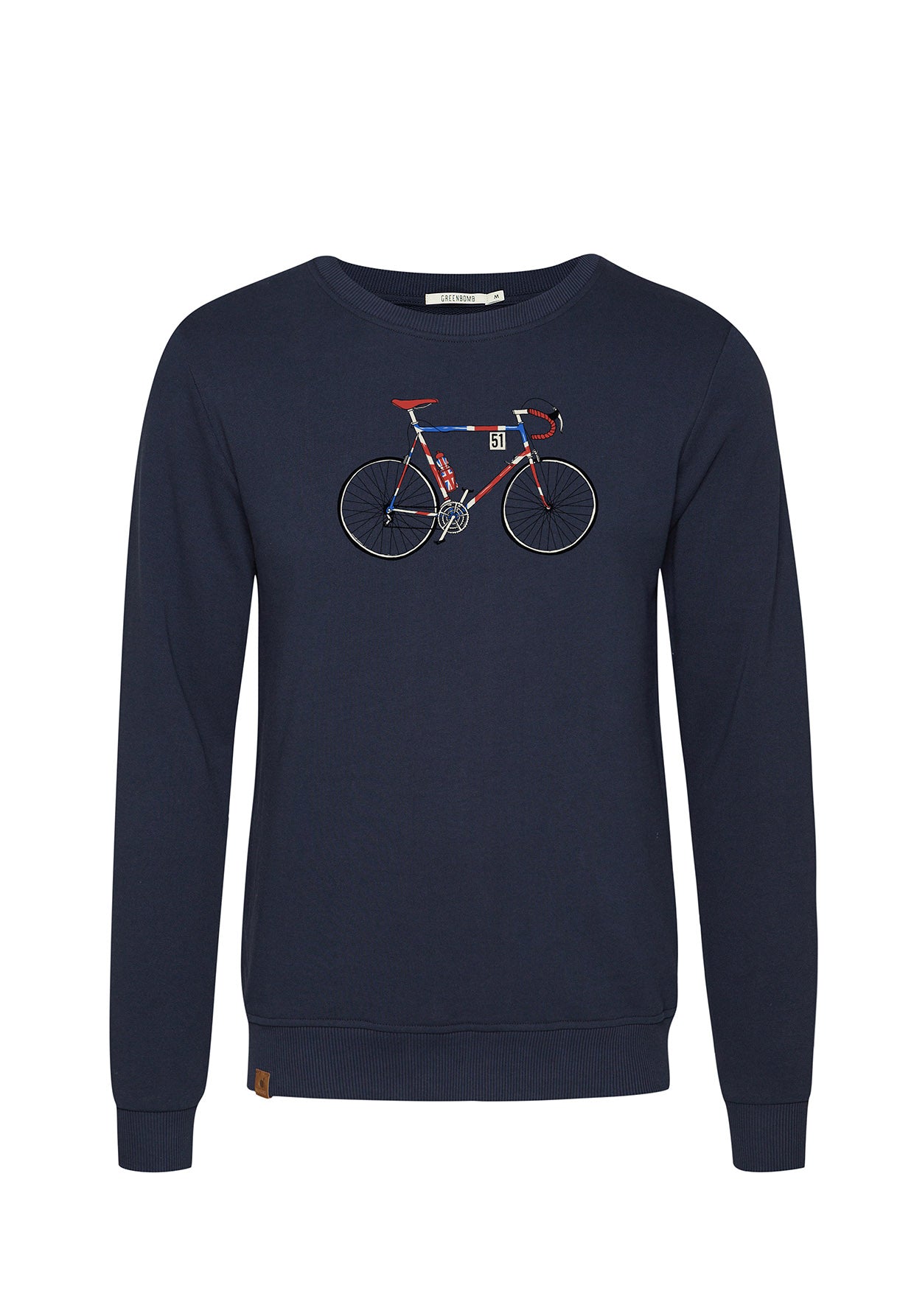 Navy: Gemütliches Sweatshirt aus Bio-Baumwolle für Herren [8807]