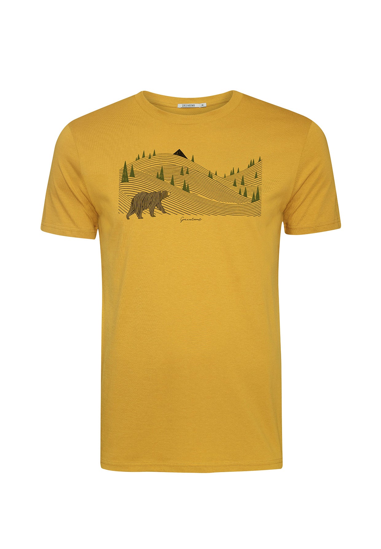 Gelb:  Sportliches T-Shirt aus Bio-Baumwolle für Herren [8819]