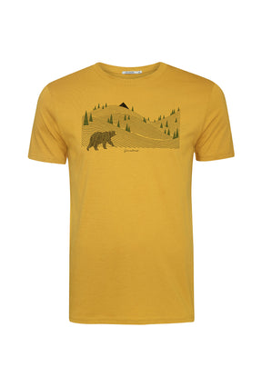 Gelb:  Sportliches T-Shirt aus Bio-Baumwolle für Herren [8819]