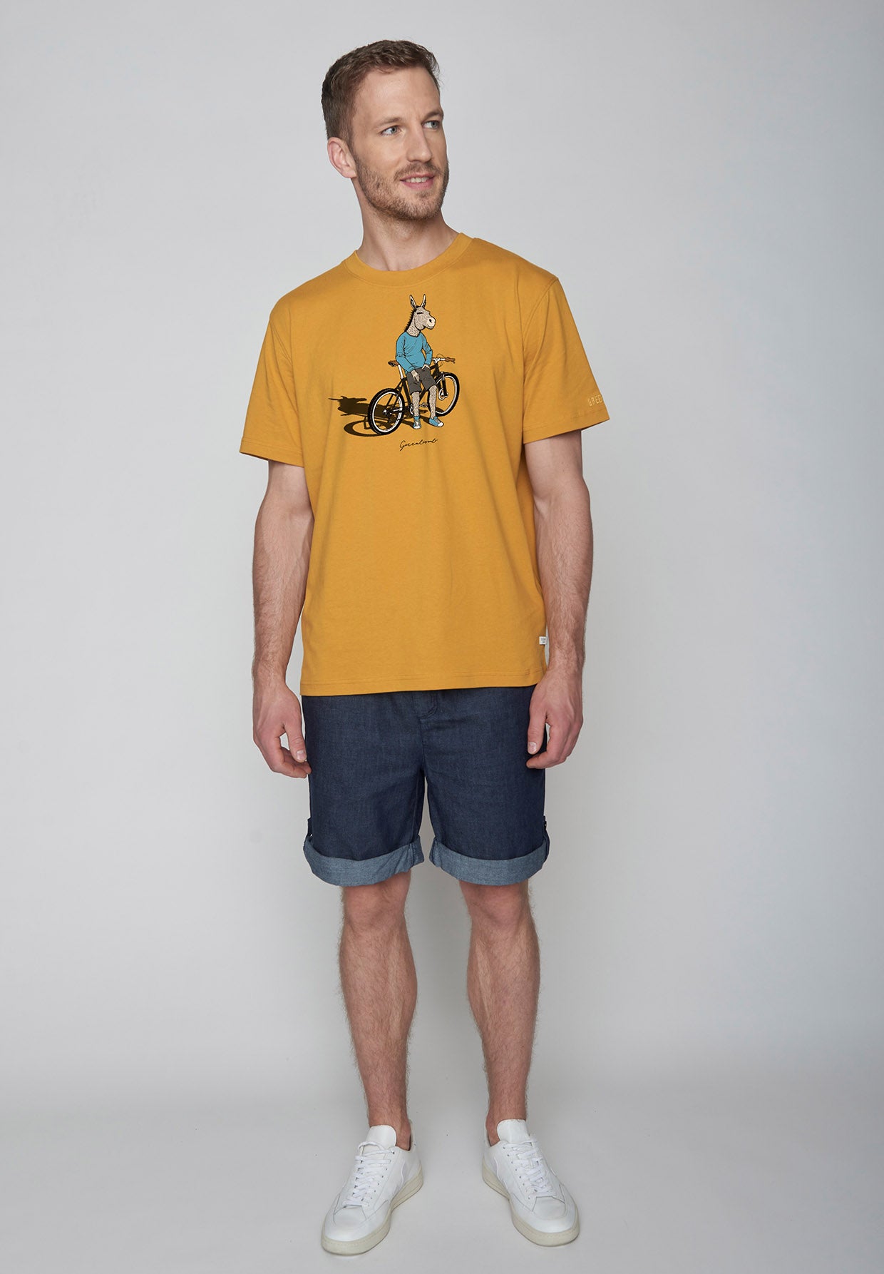 Ochre: Lässiges T-Shirt aus Bio-Baumwolle für Herren [8831]