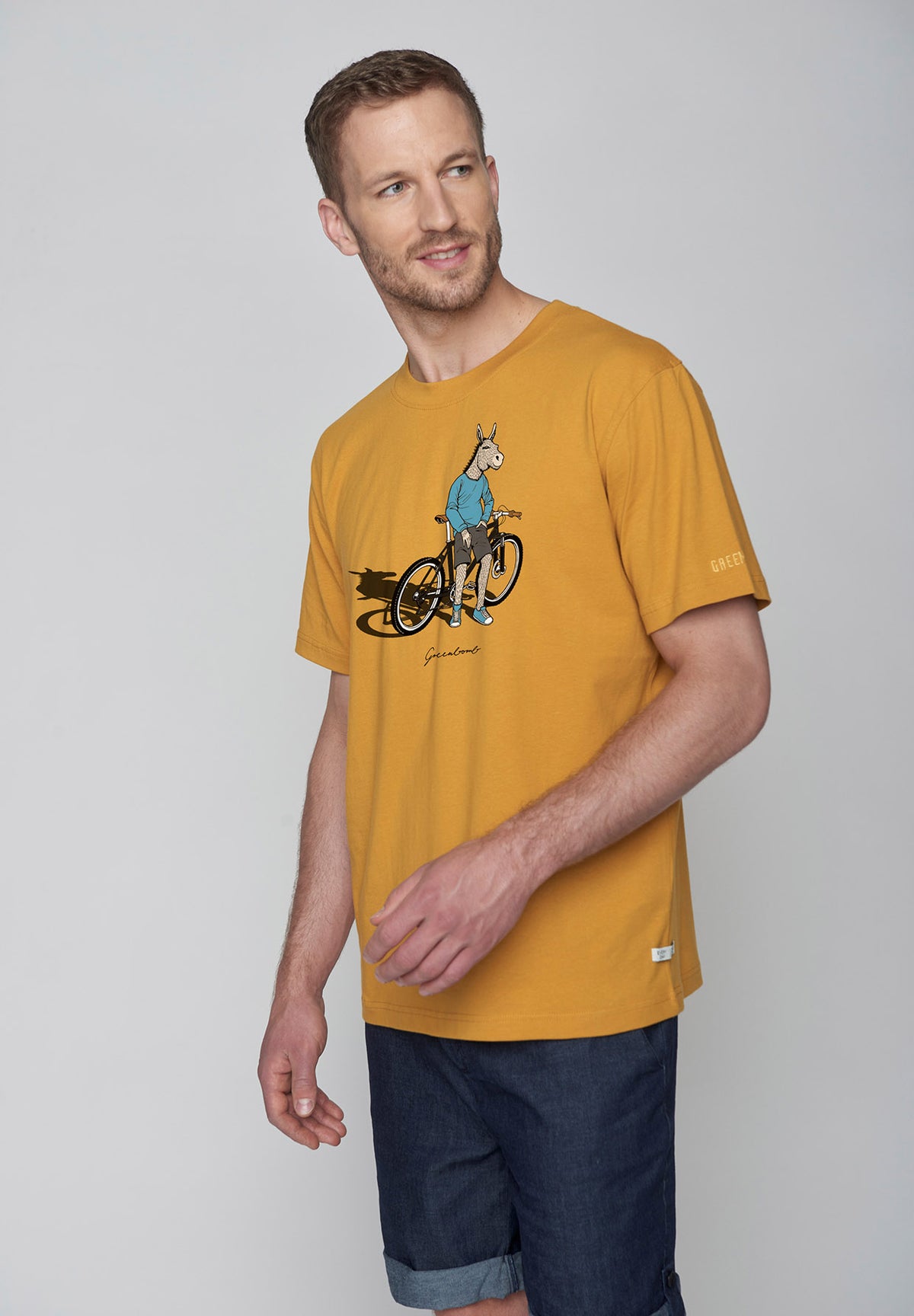 Ochre: Lässiges T-Shirt aus Bio-Baumwolle für Herren [8833]