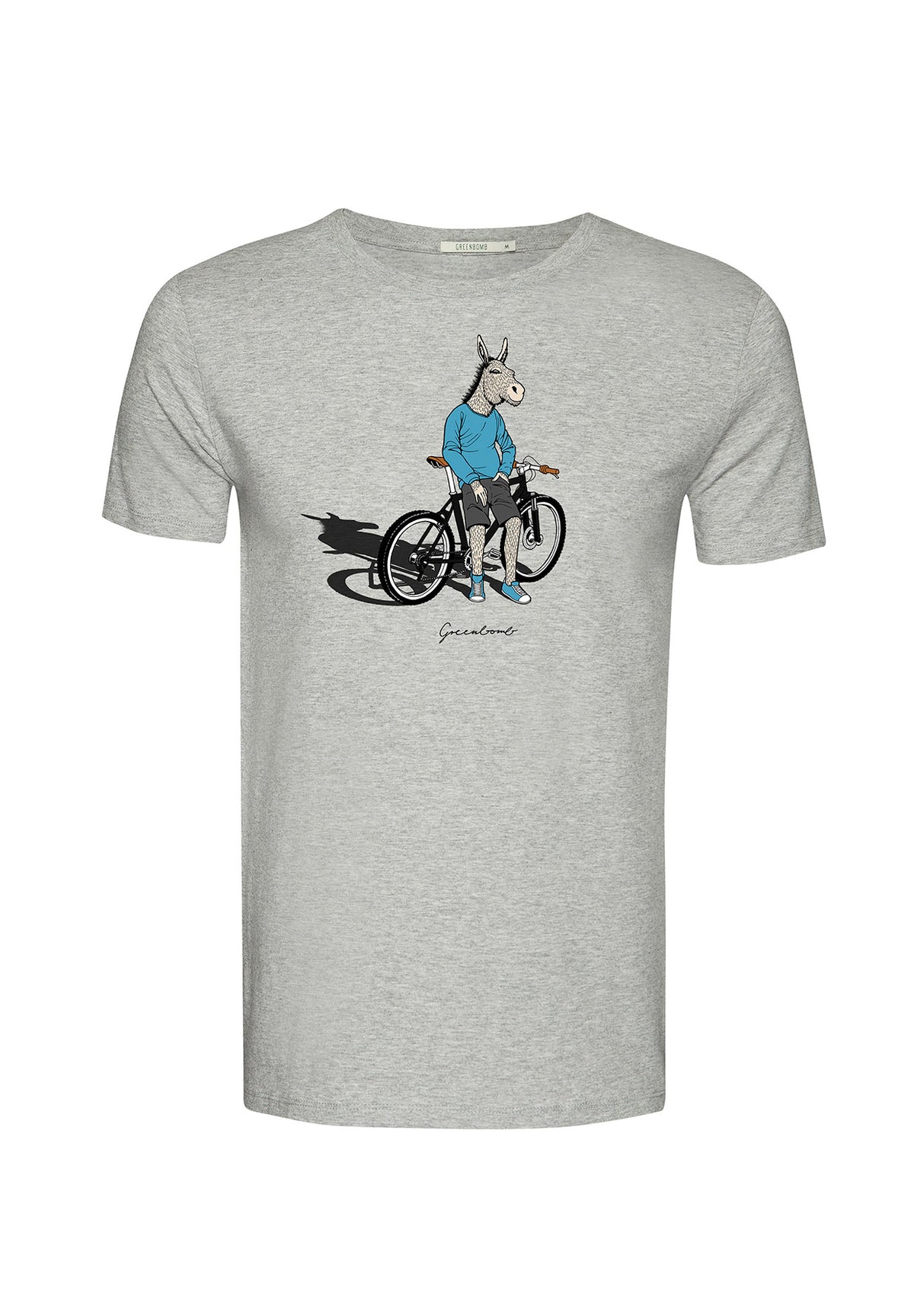 Heather Grey: Sportliches T-Shirt aus Bio-Baumwolle für Herren [8836]