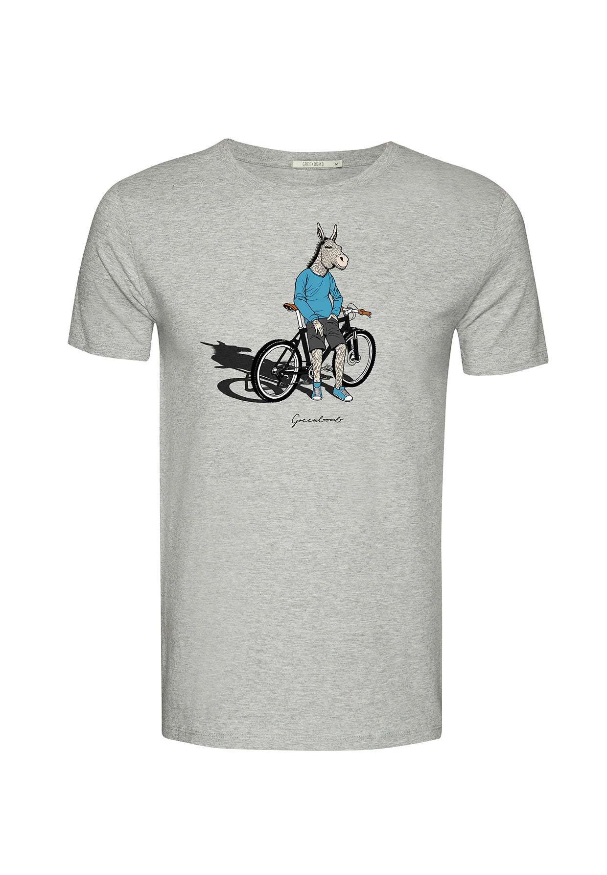 Heather Grey: Sportliches T-Shirt aus Bio-Baumwolle für Herren [8836]