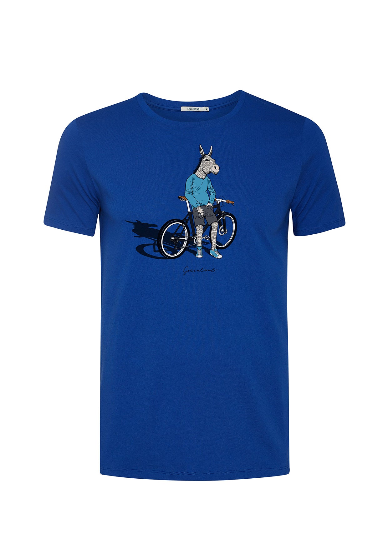 Space Blue: Sportliches T-Shirt aus Bio-Baumwolle für Herren [8840]