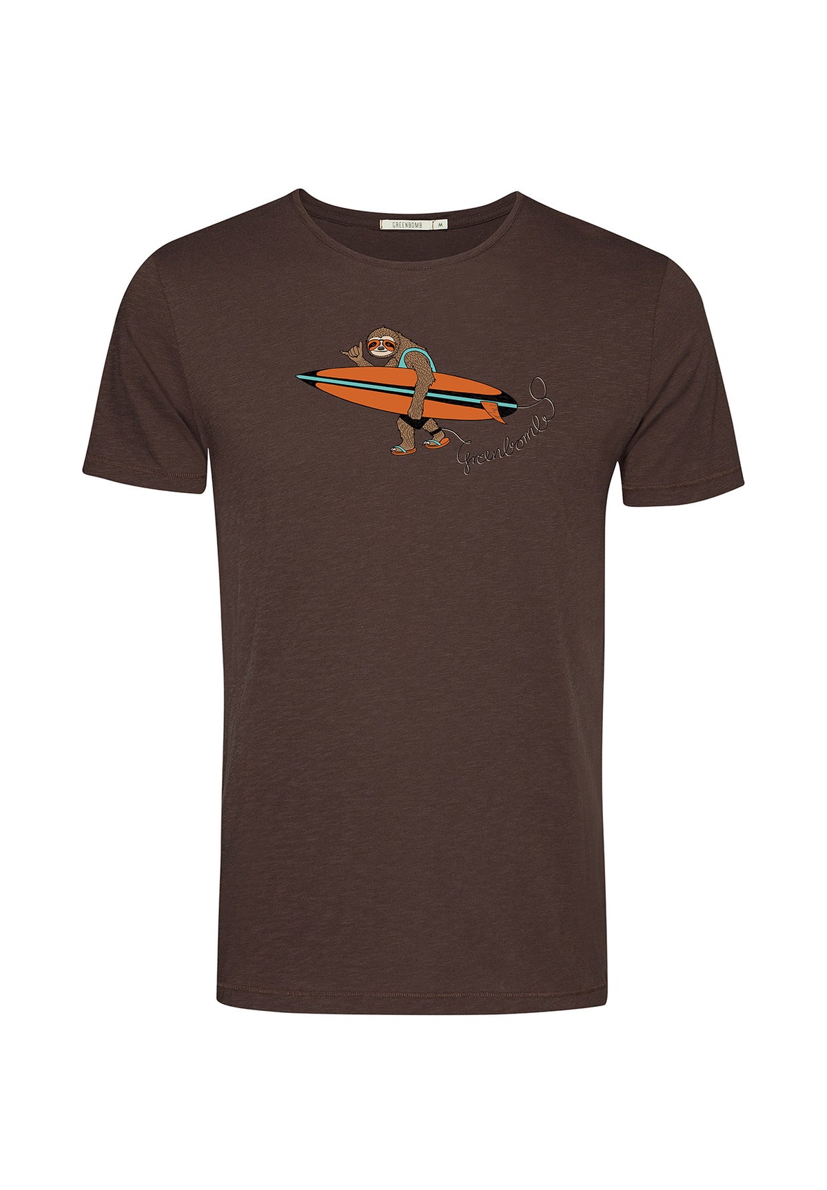 Dark Chocolate: Sportliches T-Shirt aus Bio-Baumwolle für Herren [8861]