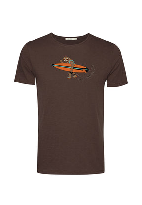 Dark Chocolate: Lässiges T-Shirt aus Bio-Baumwolle für Herren [8861]