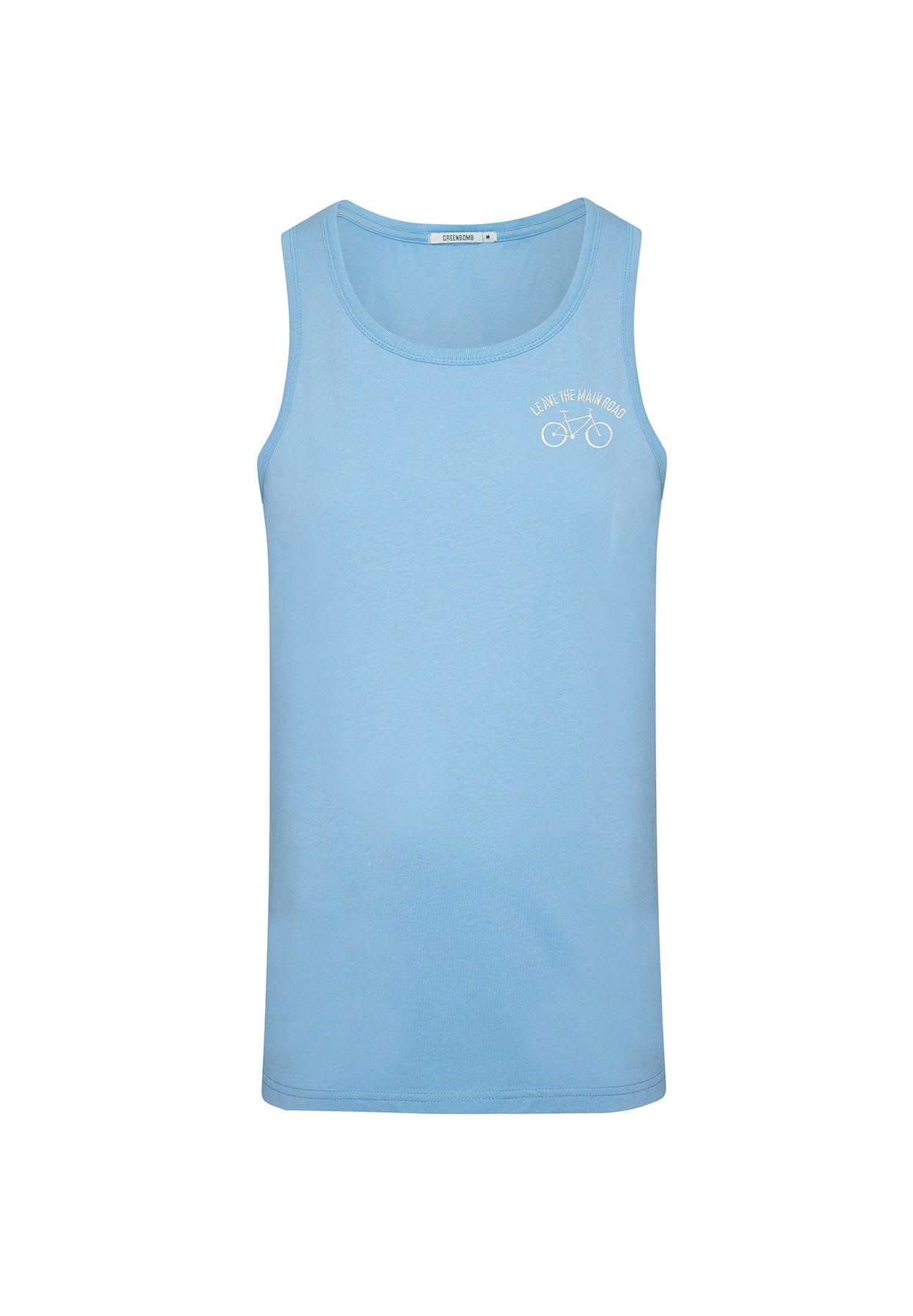 Slate Blue: Sommerliches Tanktop aus Bio-Baumwolle für Herren [8930]