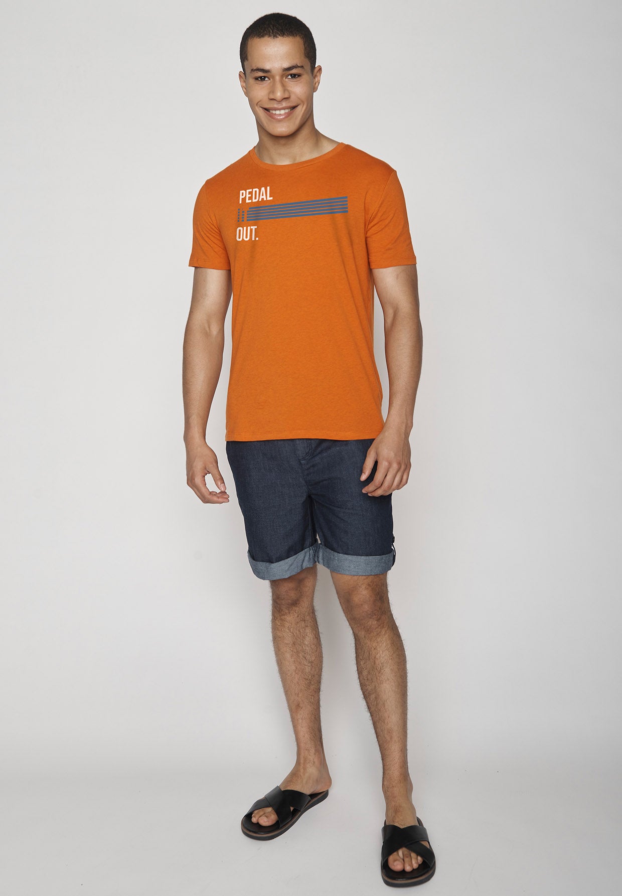 Orang:  Sportliches T-Shirt aus Bio-Baumwolle für Herren [8976]