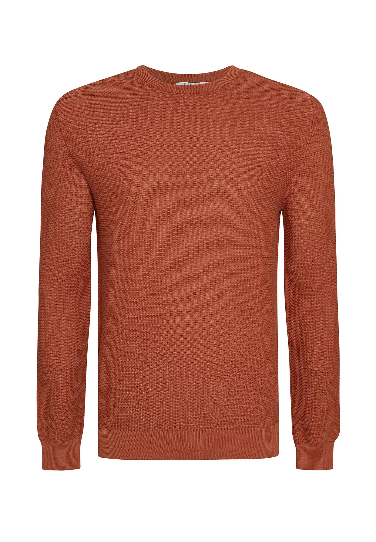 Roter Lässiger Strickpullover aus Bio-Baumwolle für Herren (10)