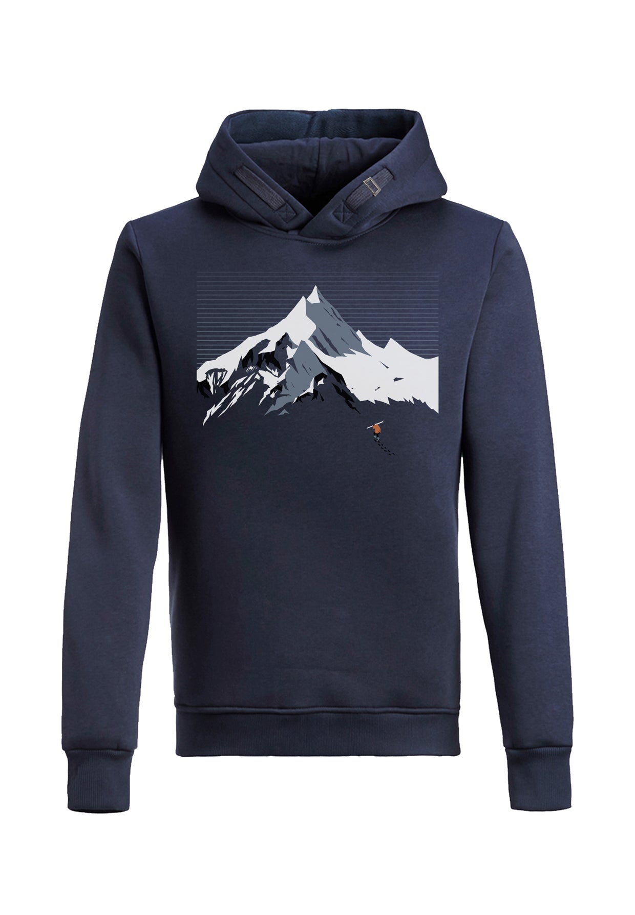 Blauer Kuschliger Hoodie aus Bio-Baumwolle für Herren (6)