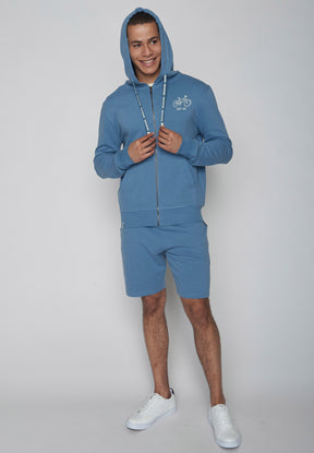 Lagoon: Entspannte Zipjacke aus Bio-Baumwolle für Herren [9005]