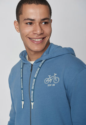 Lagoon: Entspannte Zipjacke aus Bio-Baumwolle für Herren [9007]