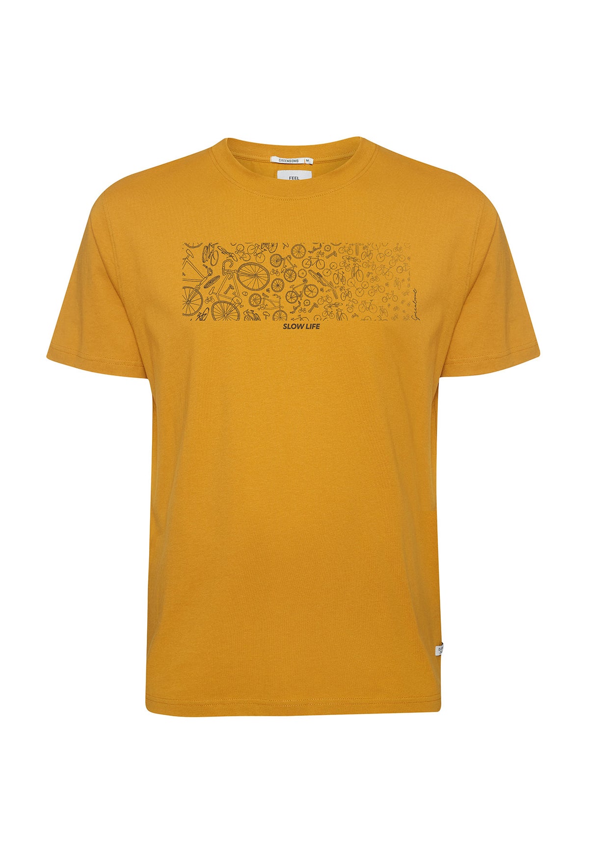 Ochre: Lässiges Oversize-T-Shirt aus Bio-Baumwolle für Herren [9010]