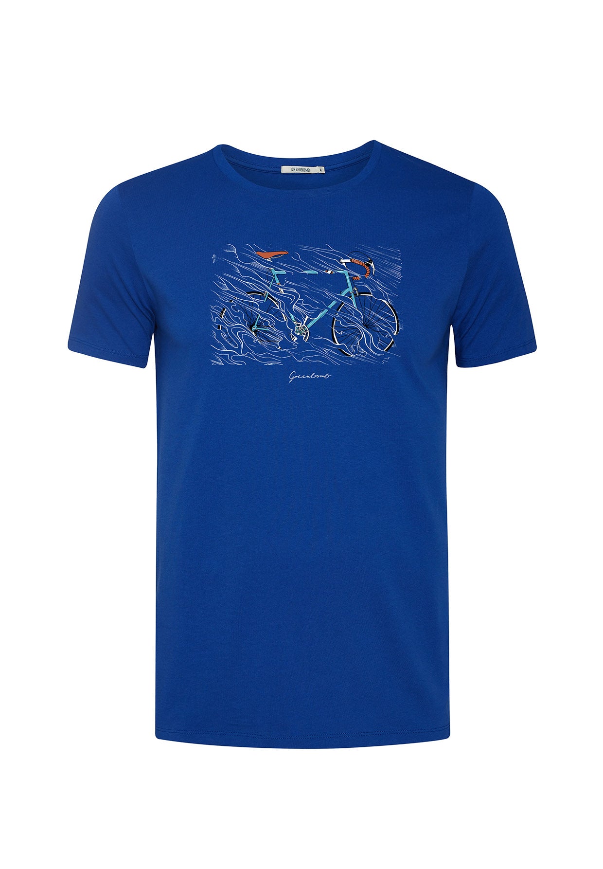 Space Blue: Sportliches T-Shirt aus Bio-Baumwolle für Herren [9028]