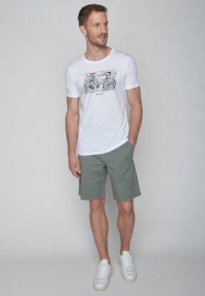 White: Sportliches T-Shirt aus Bio-Baumwolle für Herren [9031]