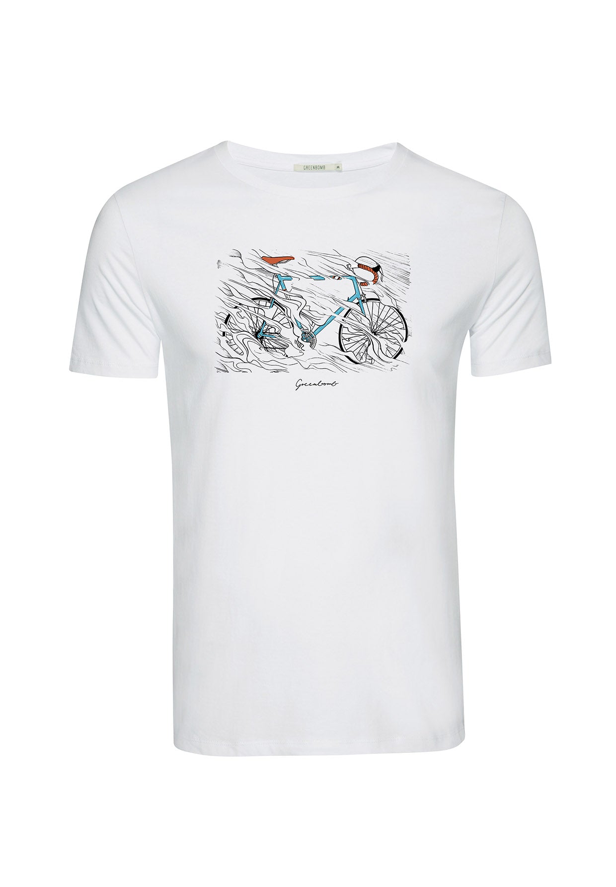 White: Sportliches T-Shirt aus Bio-Baumwolle für Herren [9032]