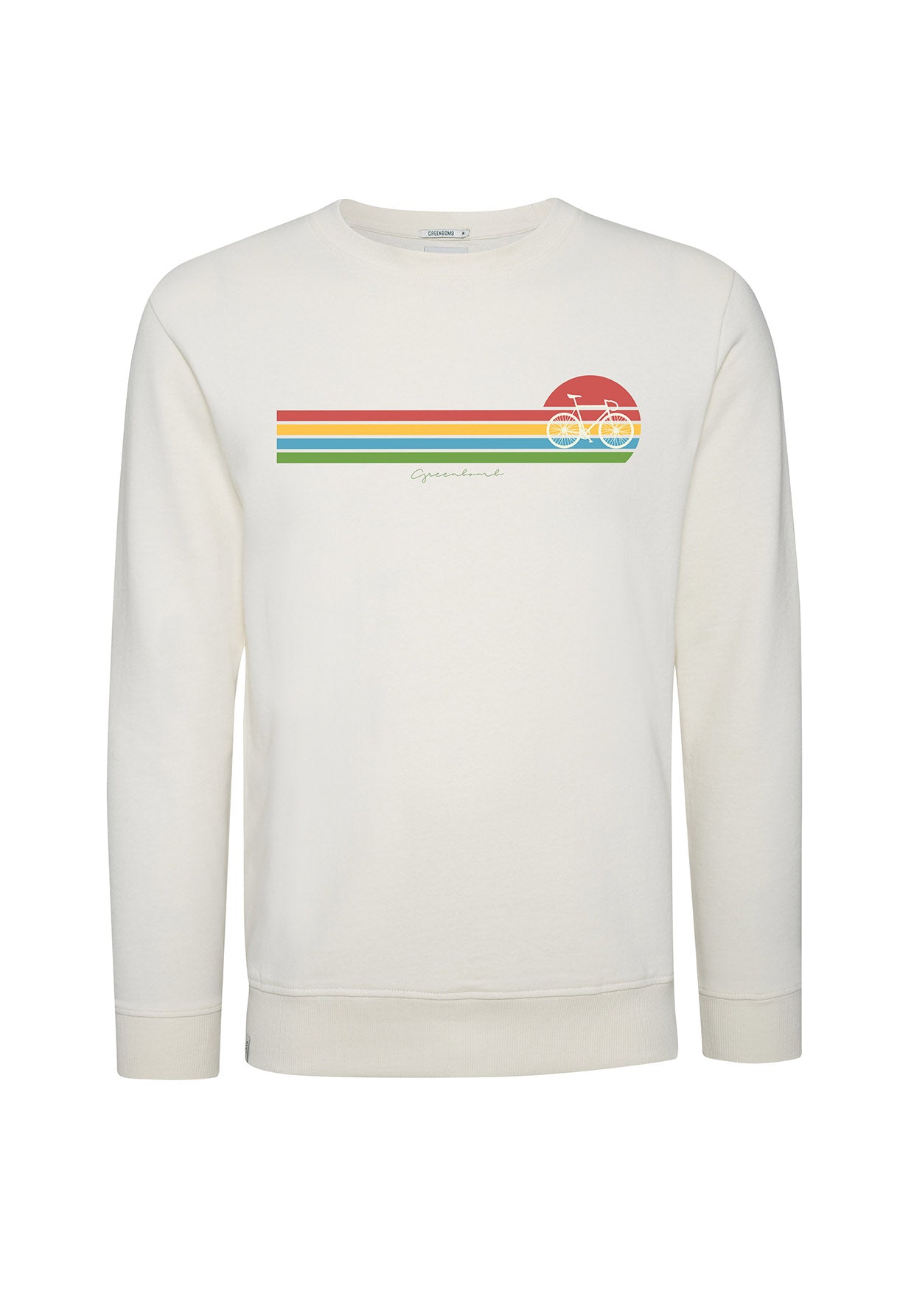 Creme White: Gemütliches Sweatshirt aus Bio-Baumwolle für Herren [9064]