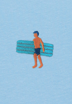 Slate Blue: Sommerliches Tanktop aus Bio-Baumwolle für Herren [9076]