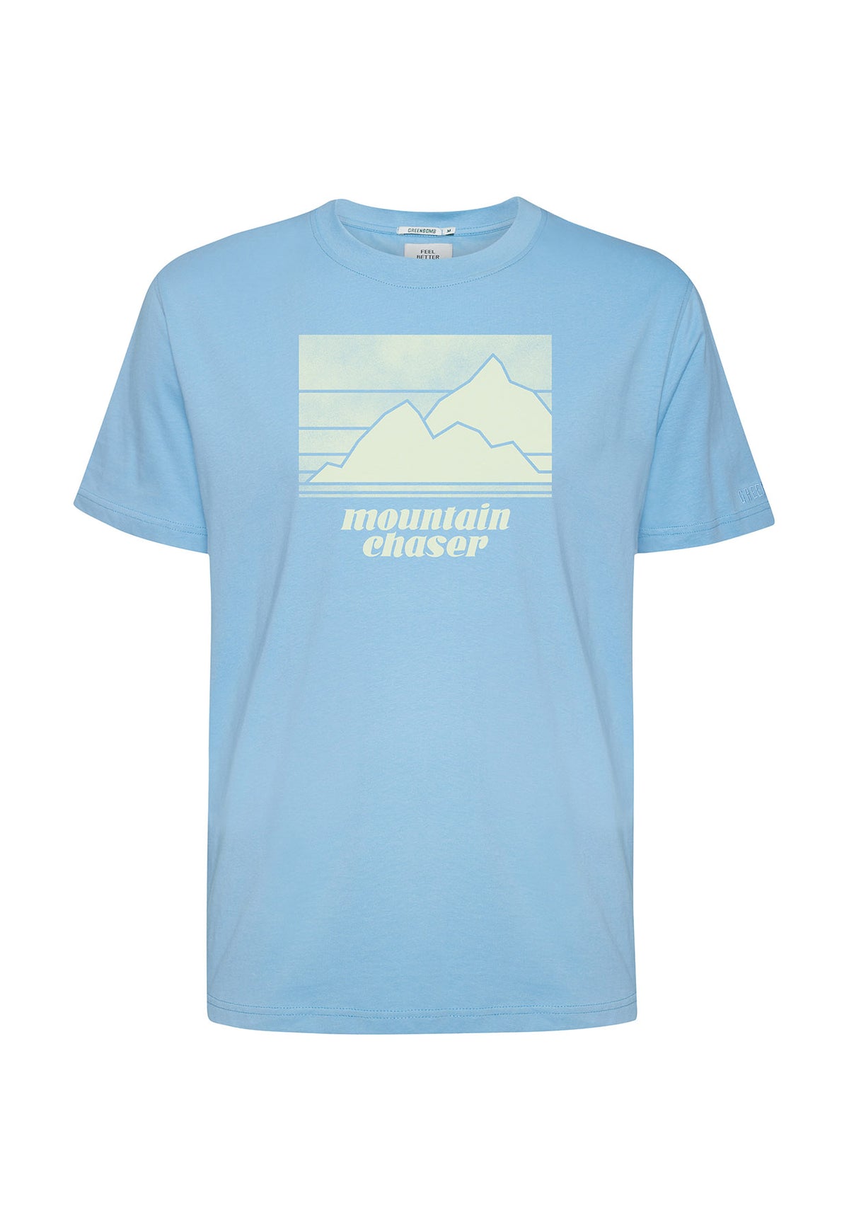 Slate Blue: Lässiges Oversize-T-Shirt aus Bio-Baumwolle für Herren [9127]