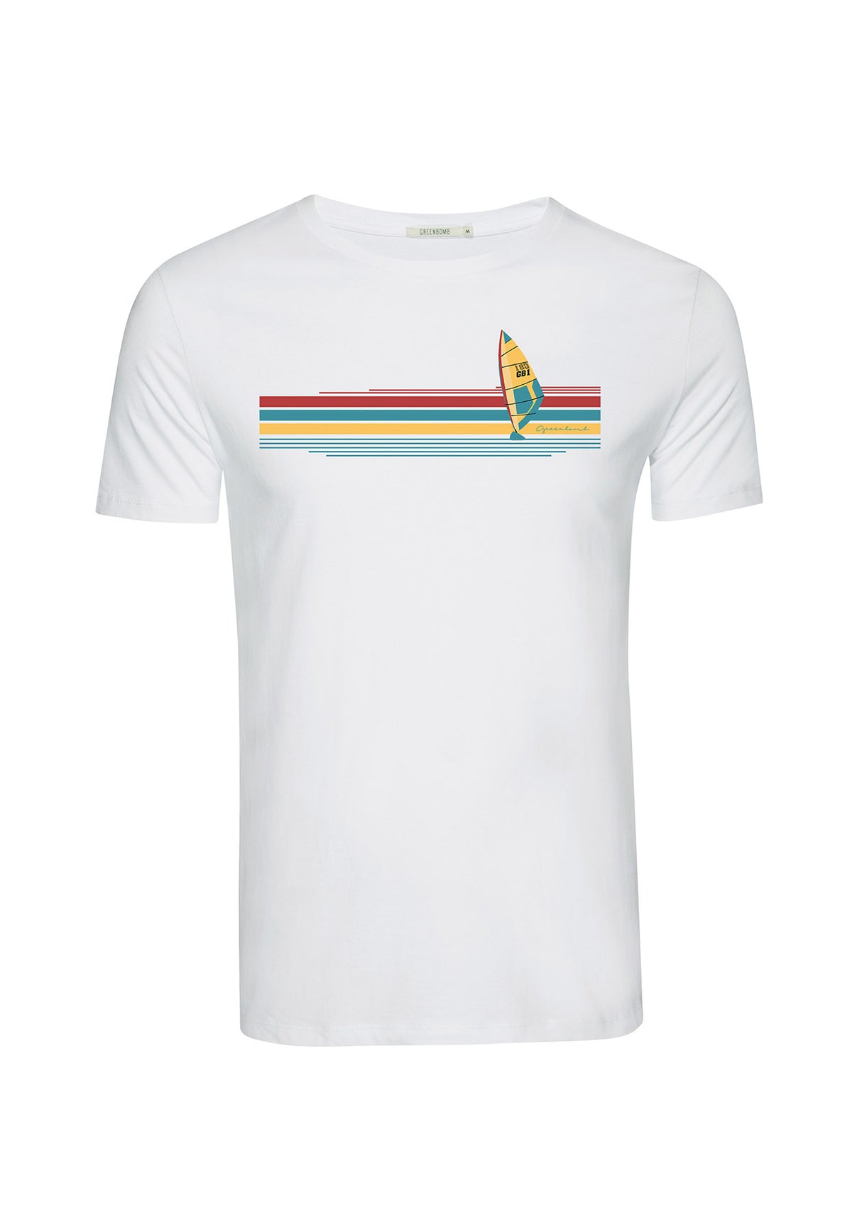 White: Sportliches T-Shirt aus Bio-Baumwolle für Herren [9142]