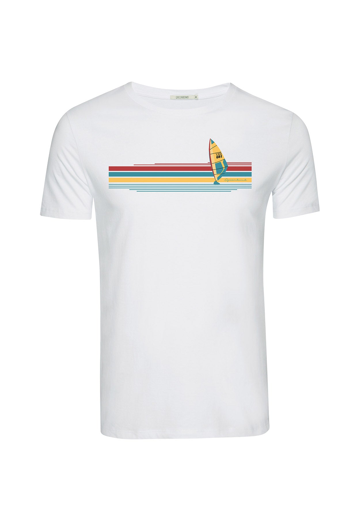 White: Sportliches T-Shirt aus Bio-Baumwolle für Herren [9142]