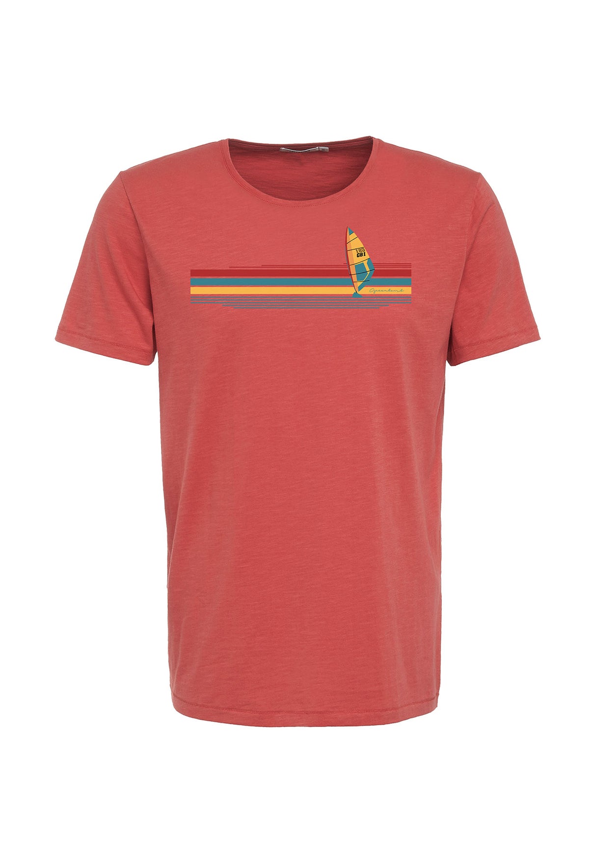 Sun Red: Sportliches T-Shirt aus Bio-Baumwolle für Herren [9150]
