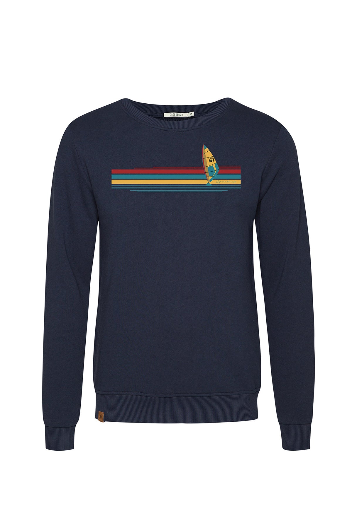 Navy: Gemütliches Sweatshirt aus Bio-Baumwolle für Herren [9155]