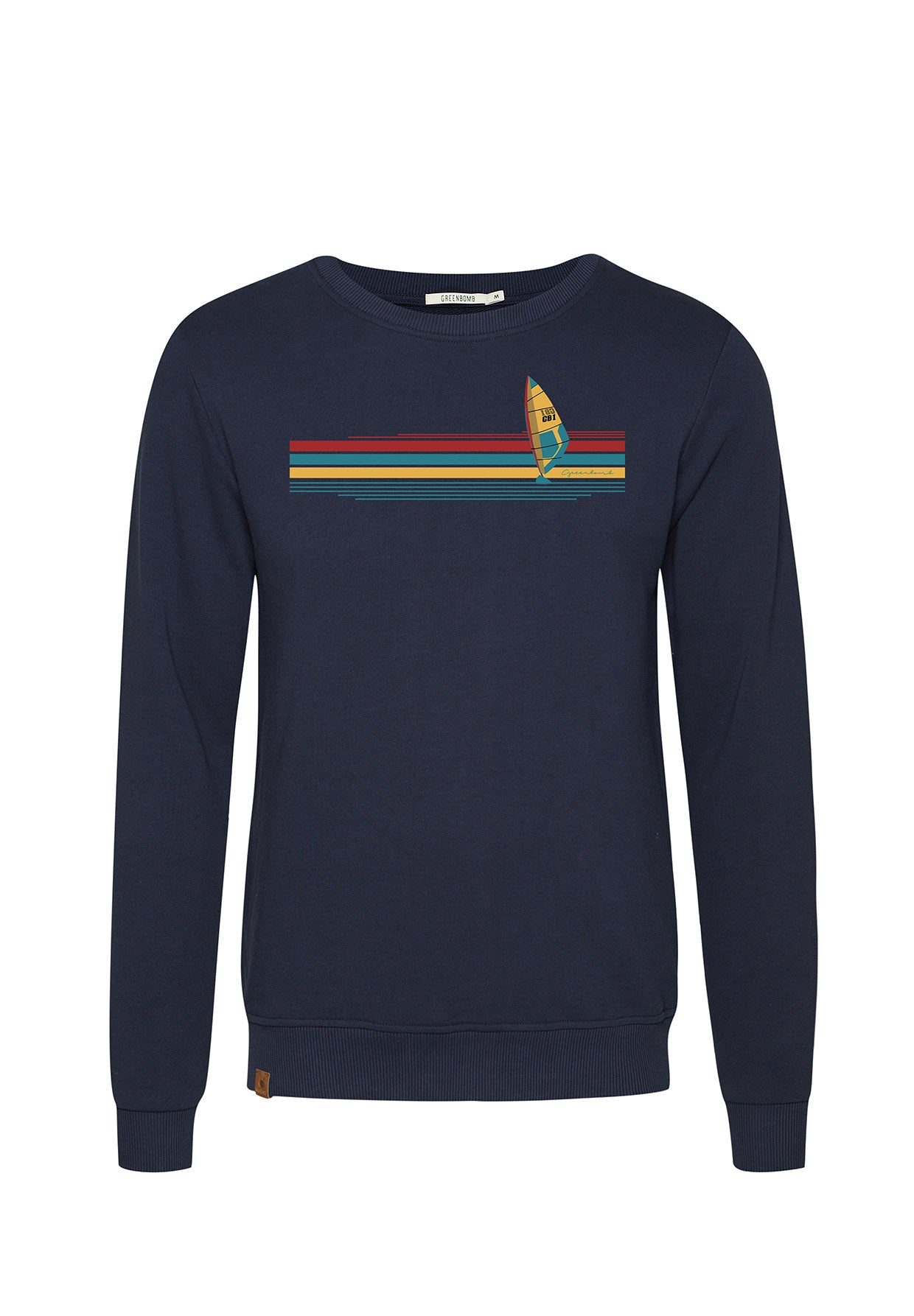 Navy: Gemütliches Sweatshirt aus Bio-Baumwolle für Herren [9155]