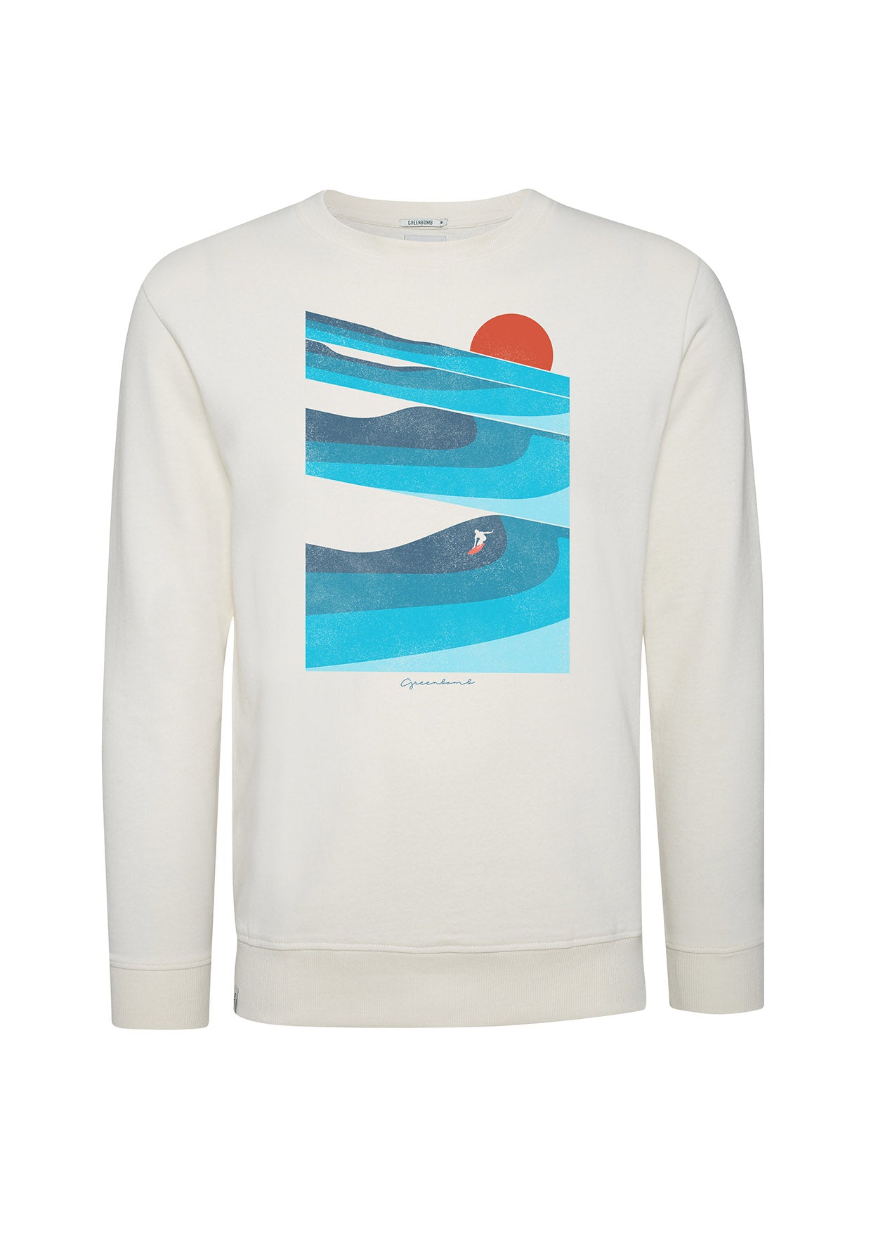 Creme White: Gemütliches Sweatshirt aus Bio-Baumwolle für Herren [9196]