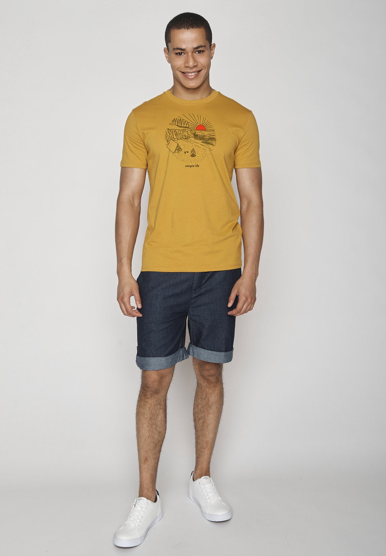 Ochre: Sportliches T-Shirt aus Bio-Baumwolle für Herren [9207]