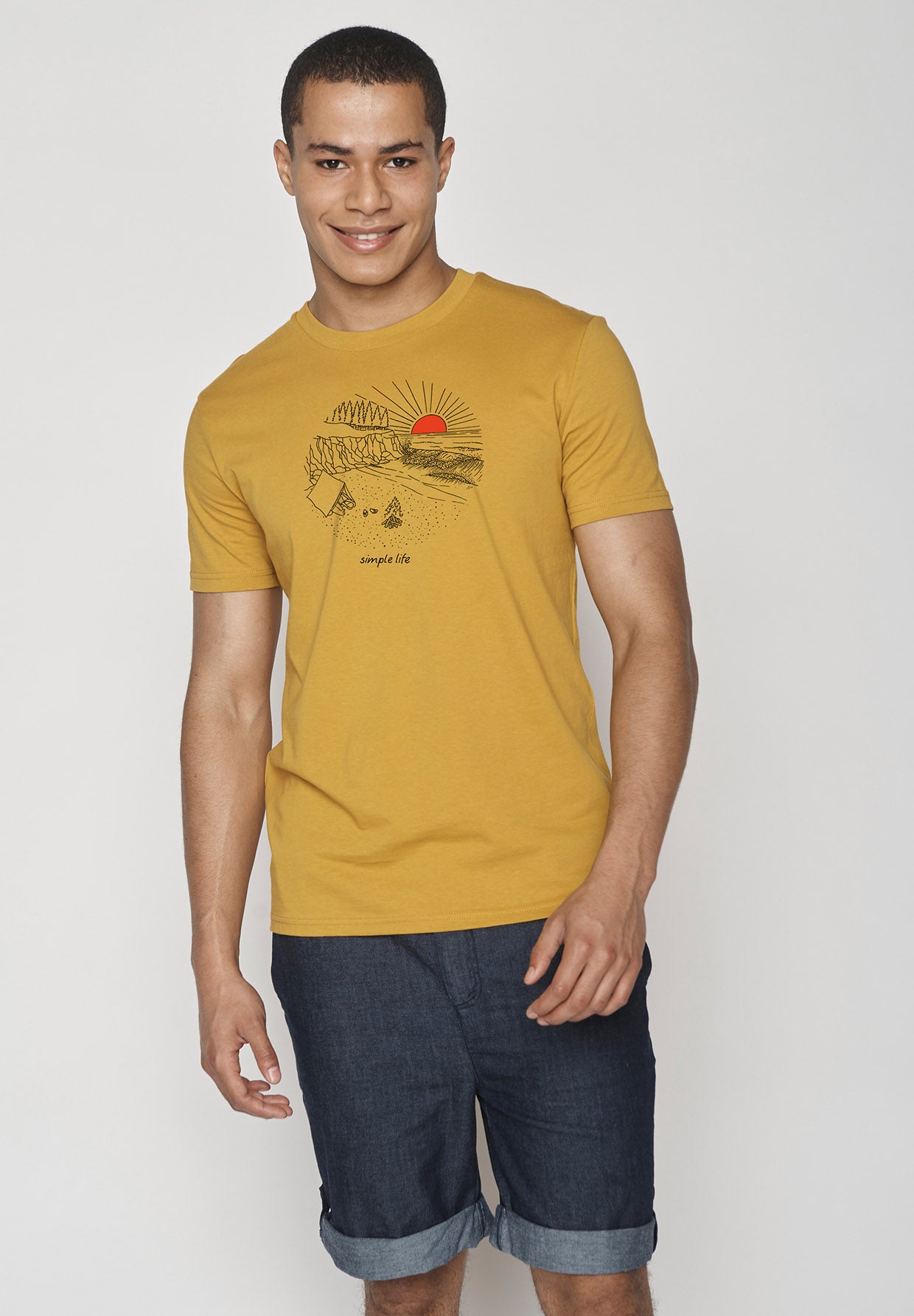 Ochre: Sportliches T-Shirt aus Bio-Baumwolle für Herren [9209]