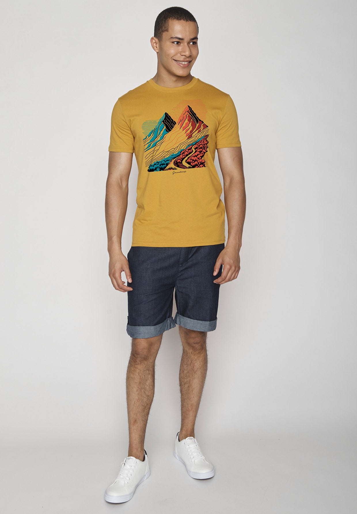 Ochre: Sportliches T-Shirt aus Bio-Baumwolle für Herren [9229]