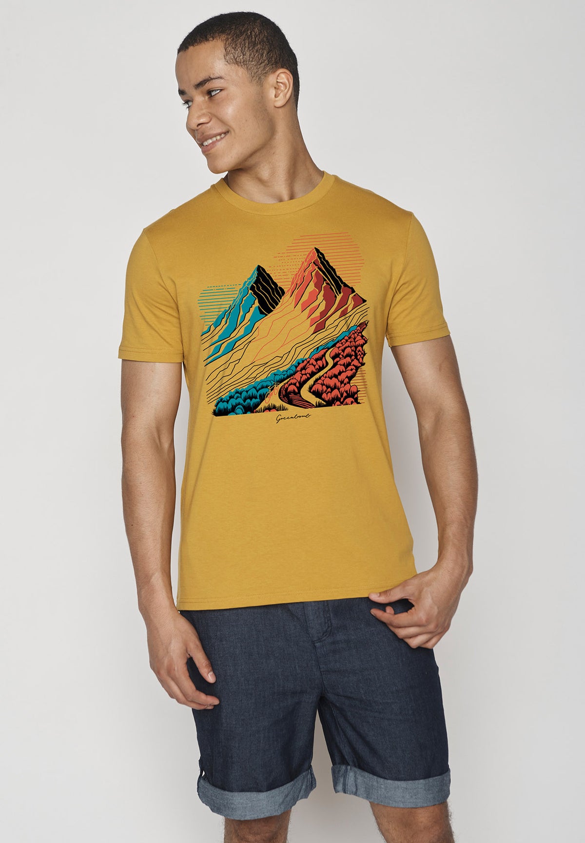 Ochre: Sportliches T-Shirt aus Bio-Baumwolle für Herren [9231]