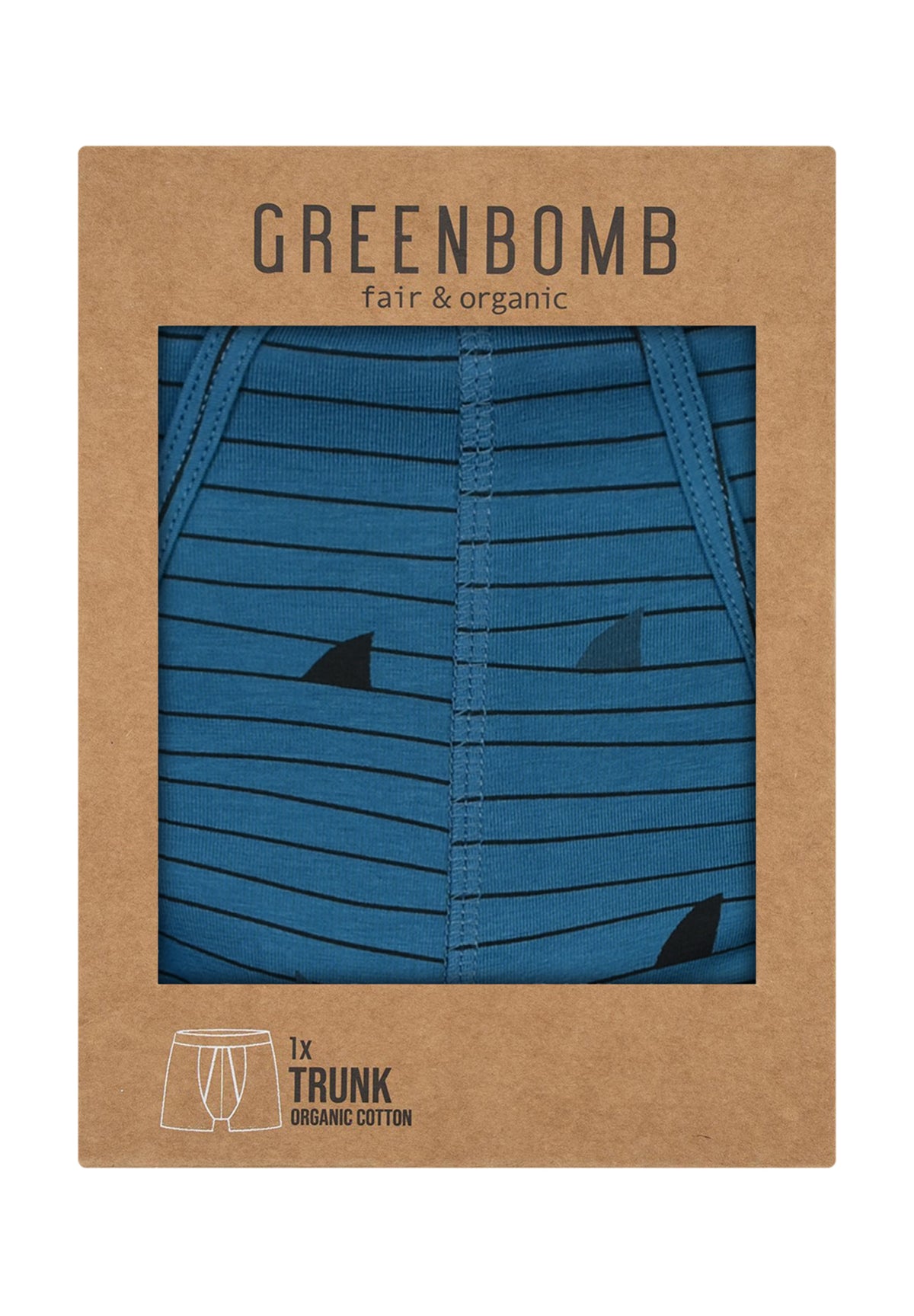 Blue Stone: Gemütliche Trunk aus Bio-Baumwoll Mix für Herren [9262]