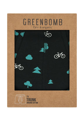 Black: Gemütliche Trunk aus Bio-Baumwoll Mix für Herren [9266]