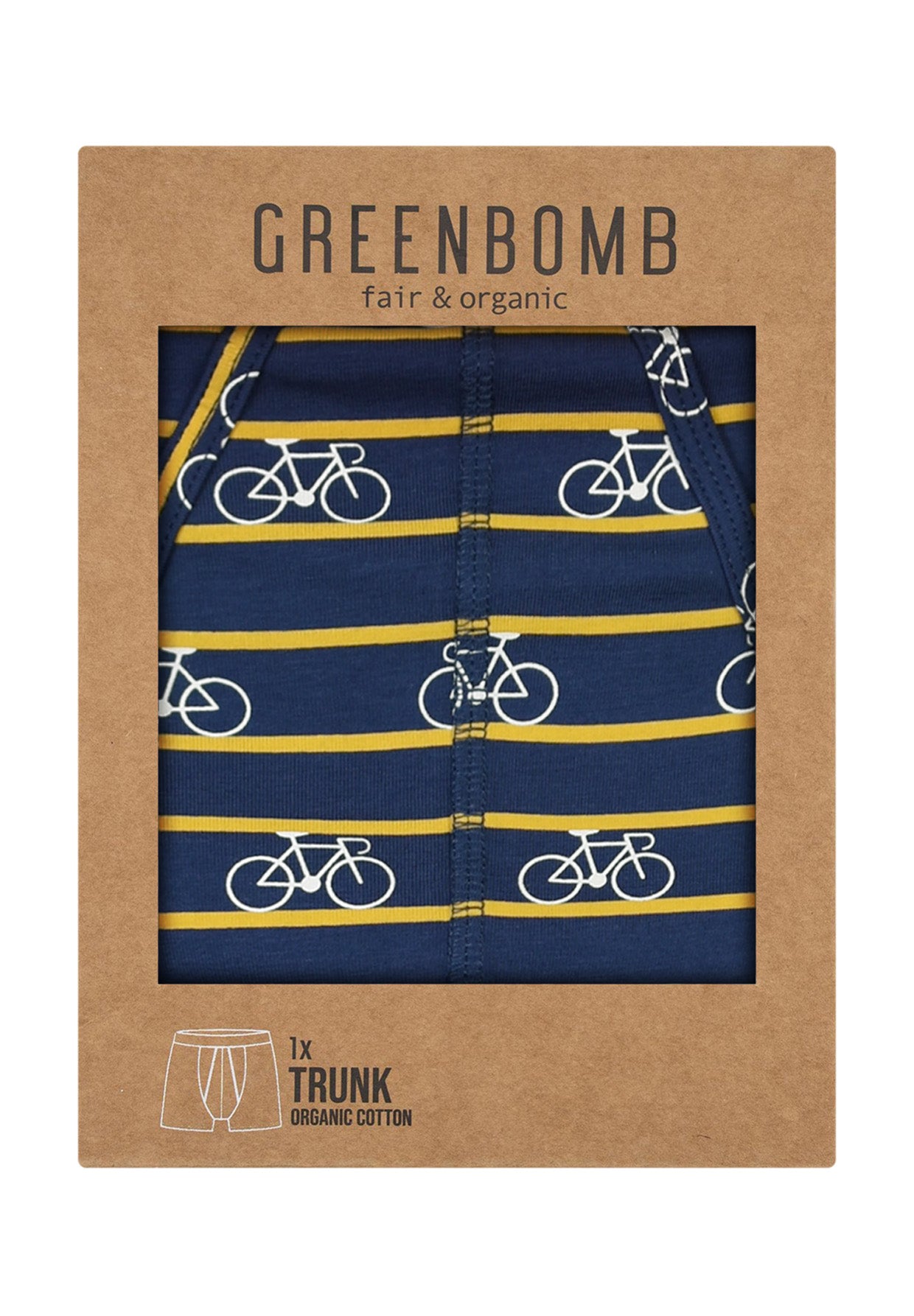 Sloppy Blue: Gemütliche Trunk aus Bio-Baumwoll Mix für Herren [9268]