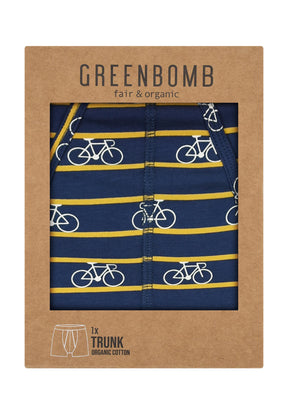 Sloppy Blue: Gemütliche Trunk aus Bio-Baumwoll Mix für Herren [9268]