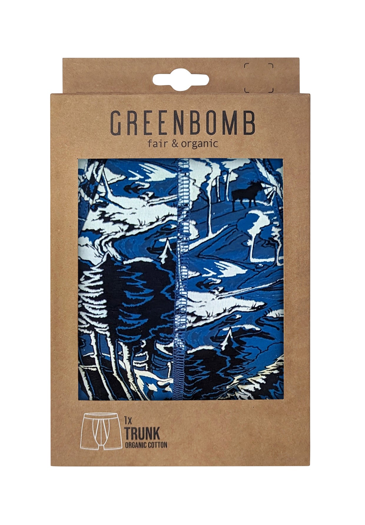 Black: Gemütliche Trunk aus Bio-Baumwoll Mix für Herren [9270]