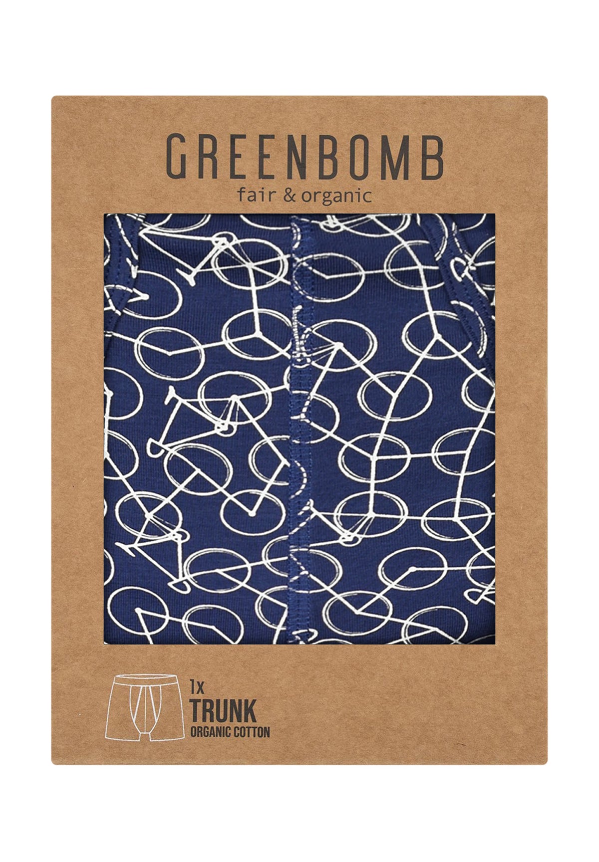 Navy: Gemütliche Trunk aus Bio-Baumwoll Mix für Herren [9272]