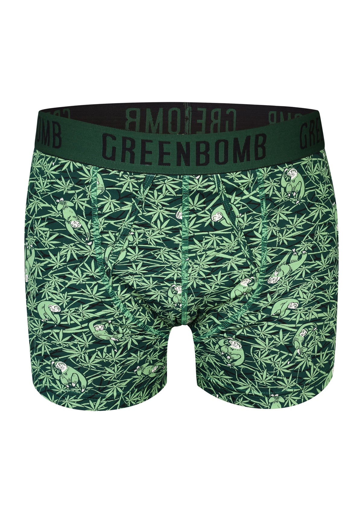 Dark Green: Gemütliche Trunk aus Bio-Baumwoll Mix für Herren [9275]
