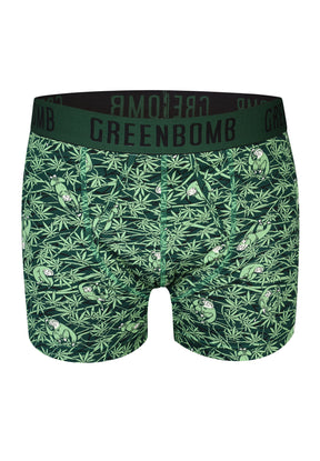 Dark Green: Gemütliche Trunk aus Bio-Baumwoll Mix für Herren [9275]