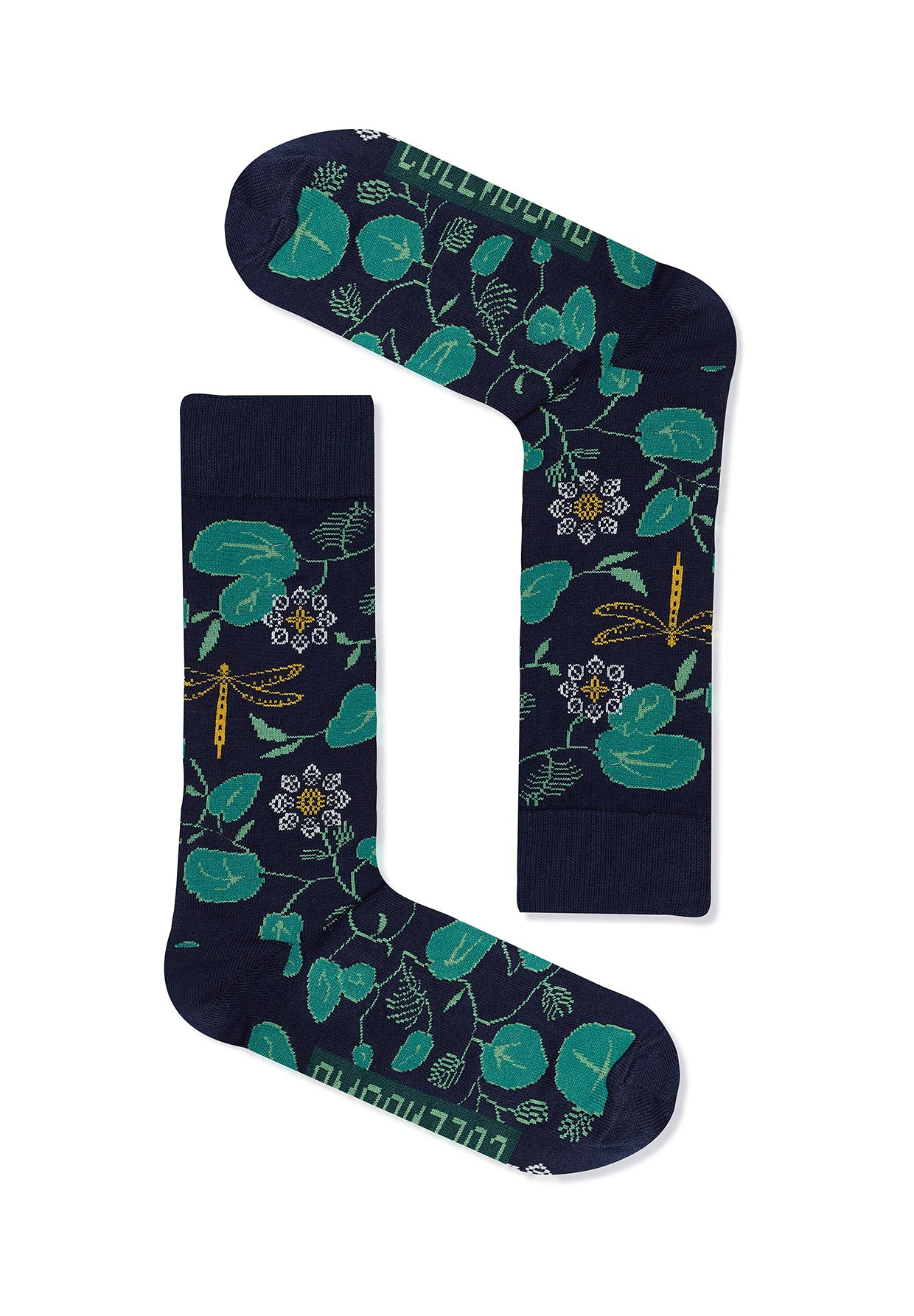 Dark Navy: Lässige Socken aus Bio-Baumwoll Mix für Unisex [9280]