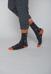 Grün:  Lässige Socken aus Bio-Baumwoll Mix für Unisex [9299]