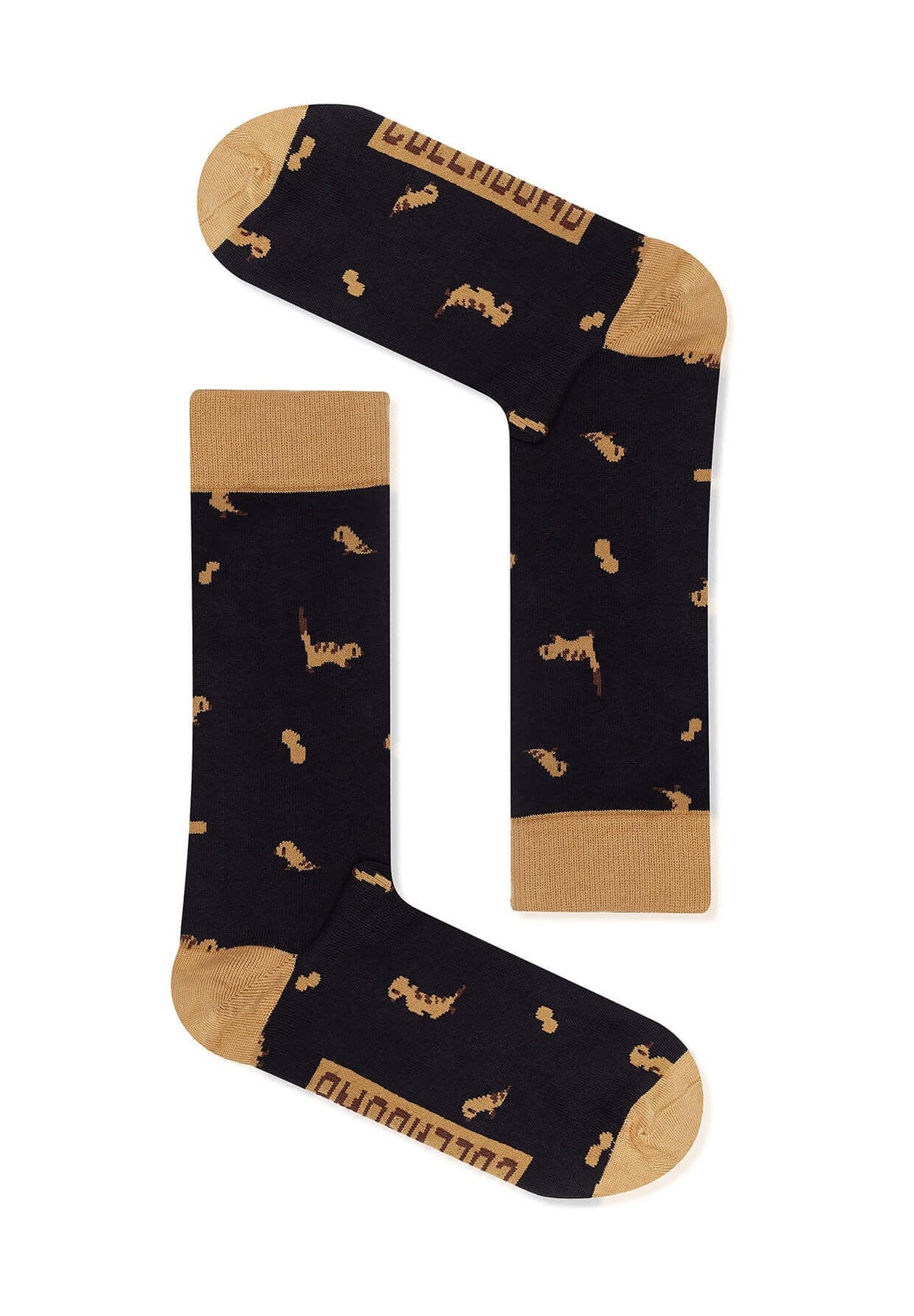 Black: Lässige Socken aus Bio-Baumwoll Mix für Unisex [9304]
