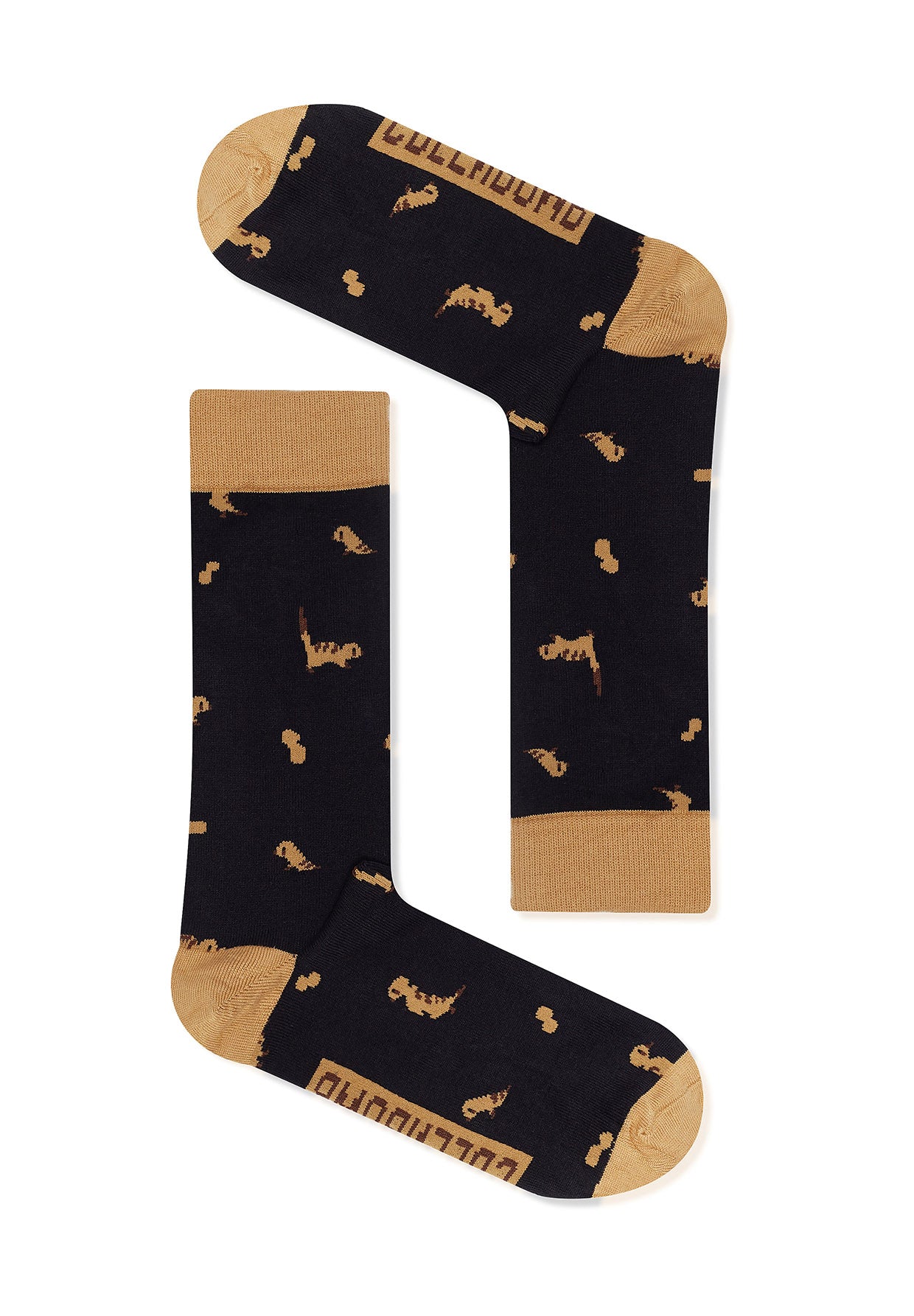 Black: Lässige Socken aus Bio-Baumwoll Mix für Unisex [9304]