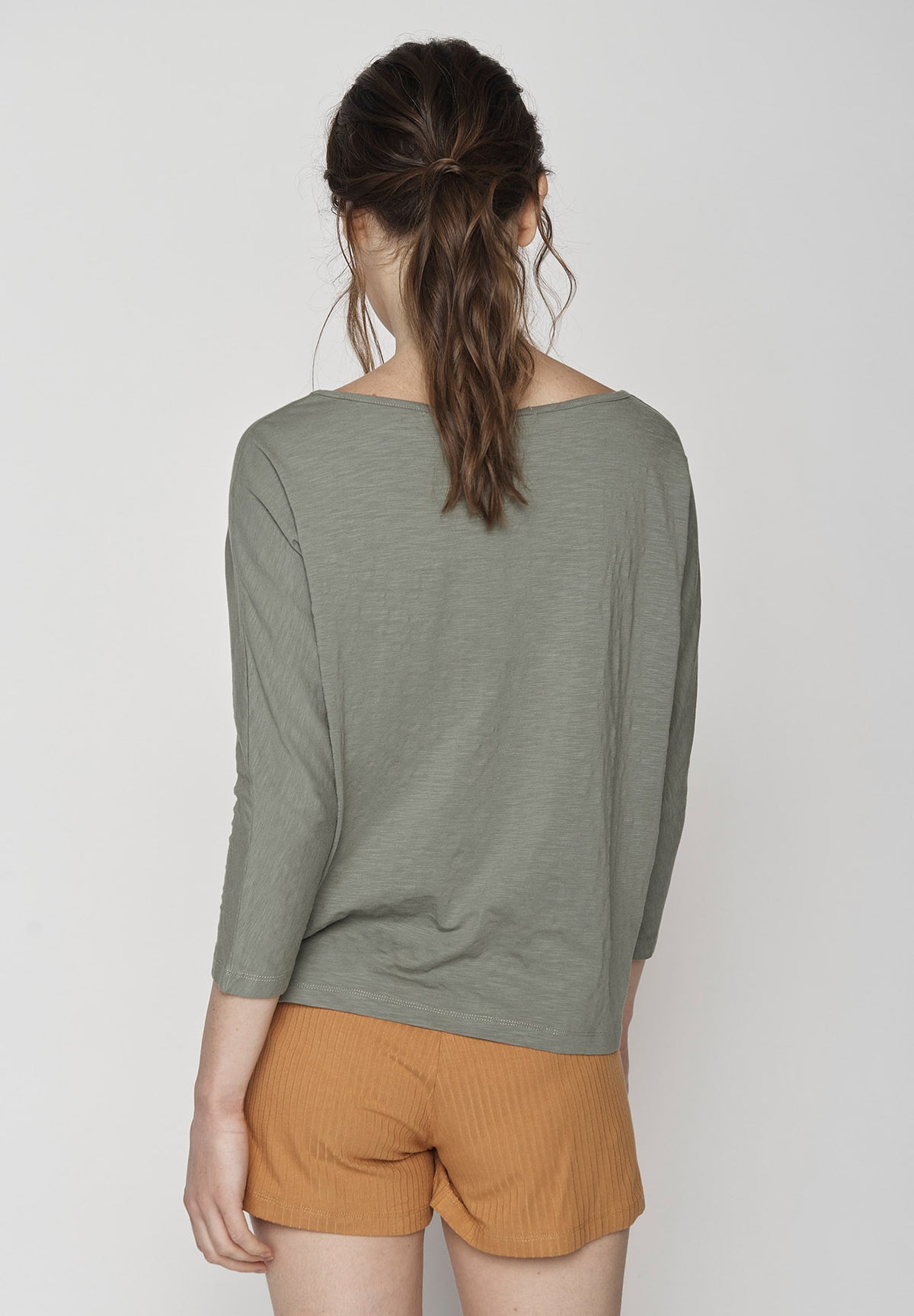 Olive: Gemütliches Longsleeve aus Viskose (LENZING™ ECOVERO™) Mix für Damen [9474]