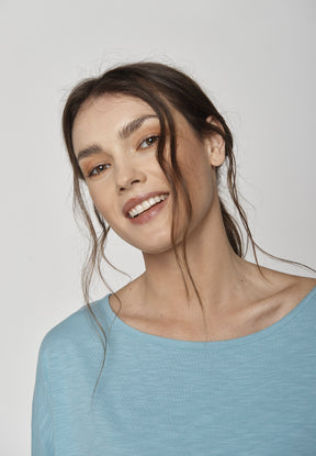 Sea Water: Gemütliches Longsleeve aus Viskose (LENZING™ ECOVERO™) Mix für Damen [9480]