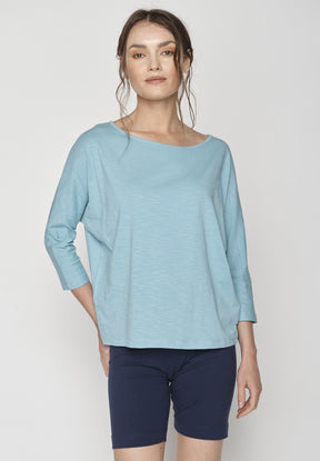 Sea Water: Gemütliches Longsleeve aus Viskose (LENZING™ ECOVERO™) Mix für Damen [9482]