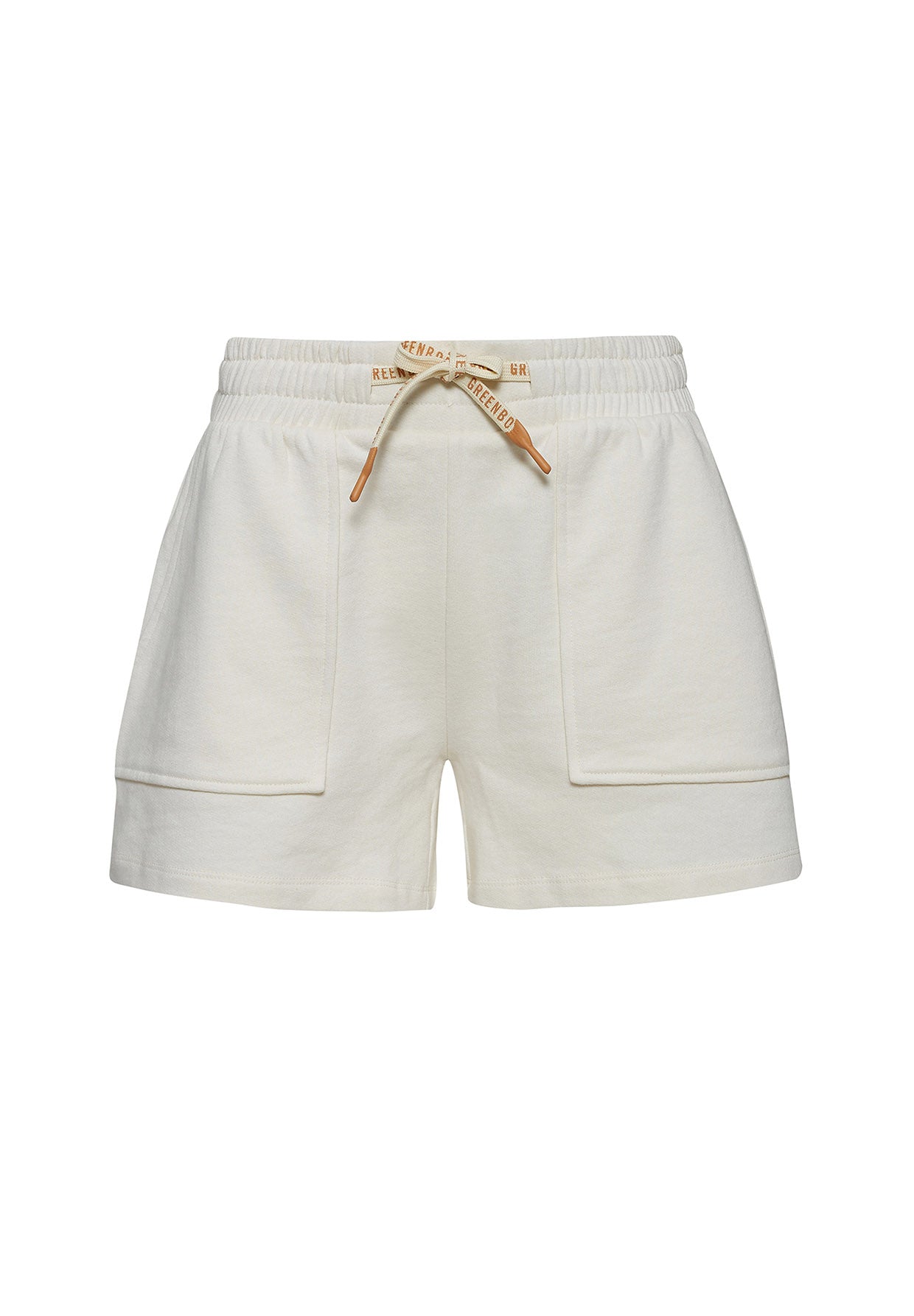 Creme White: Sommerliche Sweat-Hose aus Bio-Baumwolle für Damen [9527]